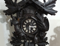 Reloj pared selva negra motivo caceria cod 7213