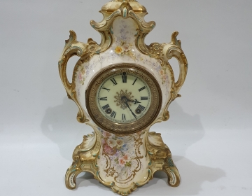 Reloj de mesa porcelana suizo nortamericano Cod 9779
