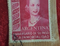 Lote estampillas diversas Eva Perón Cod 10547