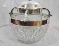 Ponchera cristal y plata  800 alemana Cod 11302