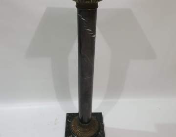 Columna pedestal en mármol portoro Cod 11767