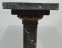 Columna pedestal en mármol portoro Cod 11767