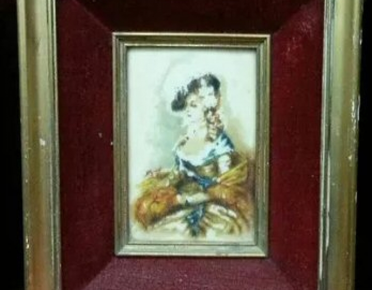 Par de Oleos firmados Puchet 15x10 Cod 15666