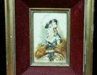 Par de Oleos firmados Puchet 15x10 Cod 15666