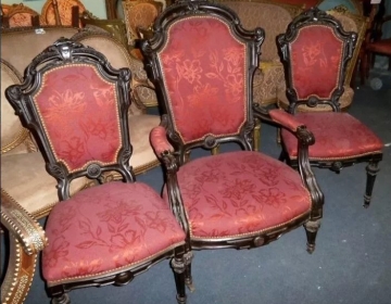Juego de sillas sala estilo ingles victoriano Cod 21904