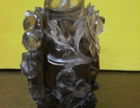 Florero oriental cristal de roca dinastía china C 22351