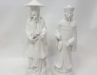 Par de figuras orientales blanc de chine Cod 26444