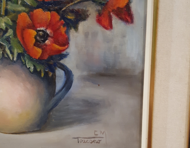 Oleo Flores Toscano 50 x 40 cm Cod 27499
