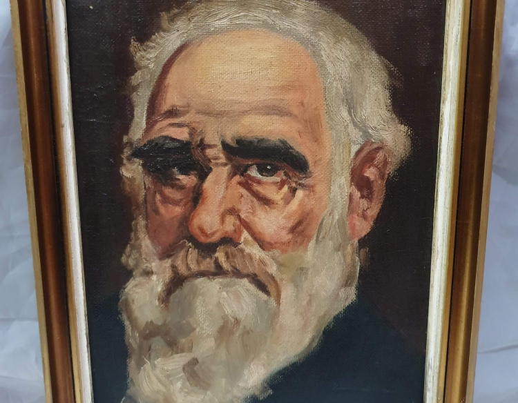 Oleo Retrato Scrinagio 1912 Cod 28927