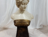 Busto mujer terracota checoslovaca cod 30715