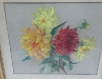 Cuadro Pastel Flores Ada Macario 37x43 Cod 30736