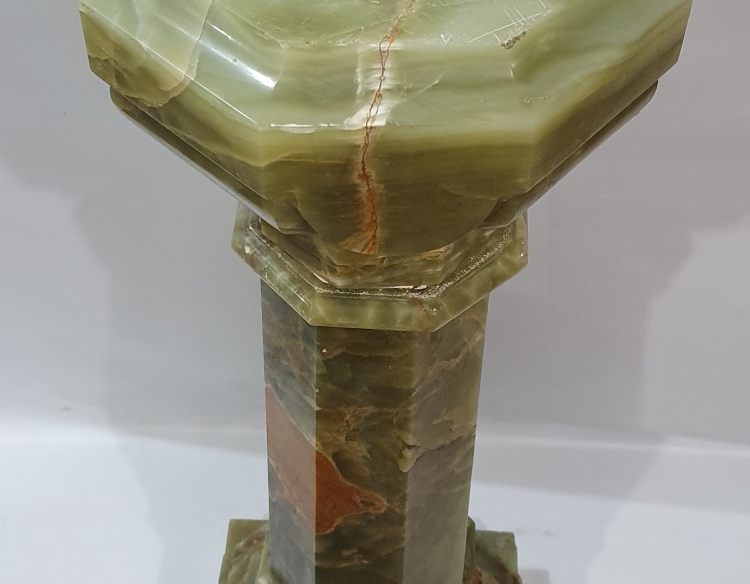 Columna importante mármol onix verde Cod 30853