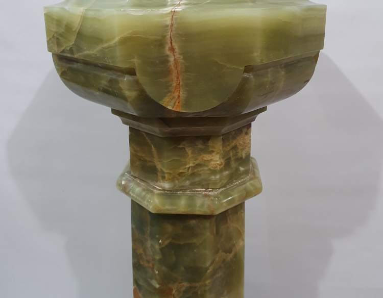 Columna importante mármol onix verde Cod 30853