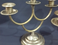 Par de candelabros 3 luces en metal Cod 31123