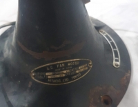 Antiguo Ventilador Hitachi Tokyo Paletas Bronce Cod 31349