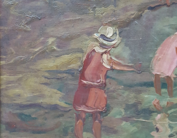 Oleo Carlos Moretto Mujeres 30x30 Cod 31478