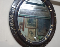 Espejo oval de madera Cod 31739