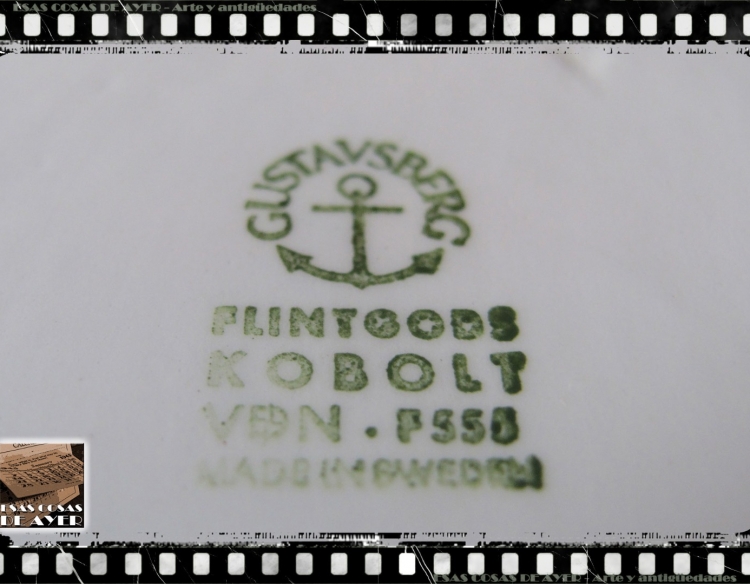 Magnifica tetera de diseño - Flintgods "Kobolt", Gustavsberg
