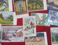 17 Postales Litograficas