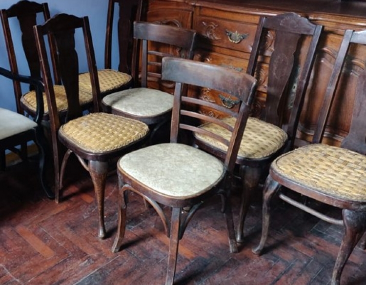 Sillas Thonet (Origen checoslovaquia -con sello)