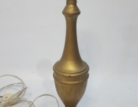 Lámpara De Mesa - Madera Dorada Cod 30845