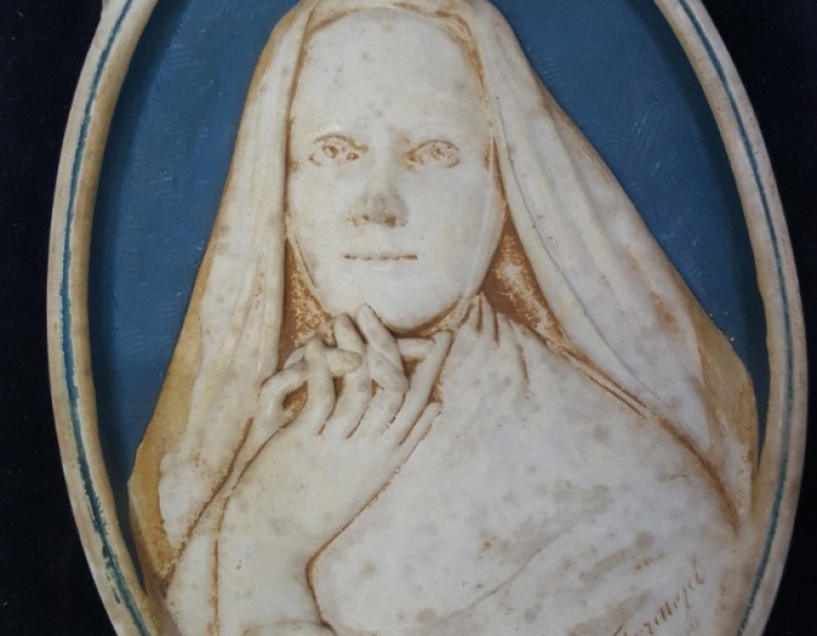 Placa Virgen De Terracota Francia Cod 31864