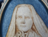 Placa Virgen De Terracota Francia Cod 31864