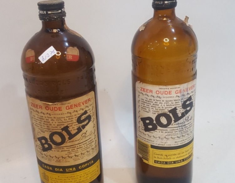  3 Botellas De Ginebra Bols Cod 31276