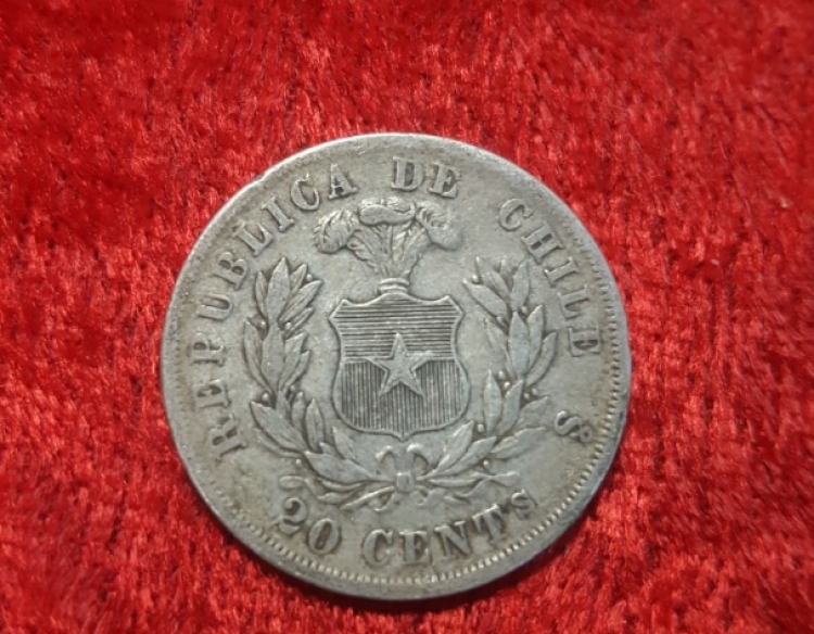 Moneda Chile Año 1871 Cod 31921