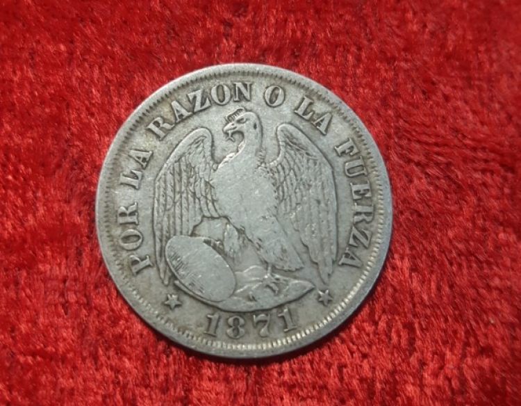 Moneda Chile Año 1871 Cod 31921