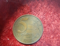 Moneda Brasil 5 ctvos 2002 Cod 31913