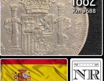 España - 5 Pesetas - Año 1882 (8-) - Km #688 - Plata .900