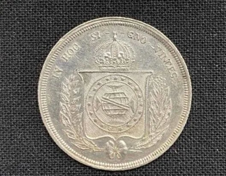 Brasil - 500 Reis - Año 1861 - Km # 464 - Plata .917