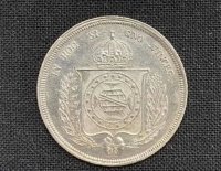 Brasil - 500 Reis - Año 1861 - Km # 464 - Plata .917