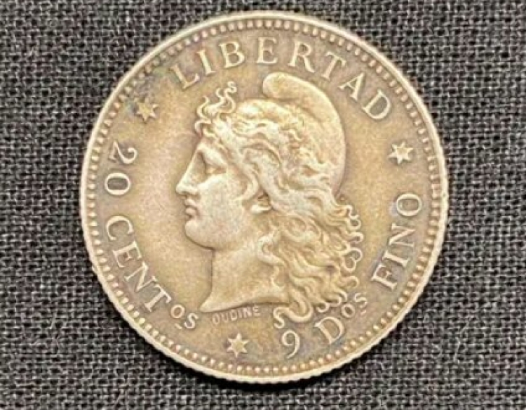 Argentina - 20 Centavos - Año 1882 - Cj #19 | Km #27 - **
