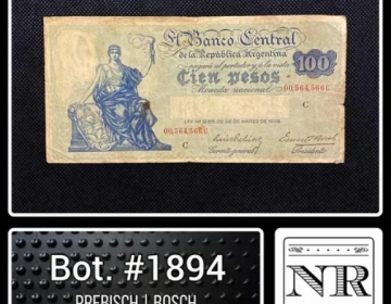 Argentina - 100 $ Progreso - Año 1936 - Bot. #1894 - P | B