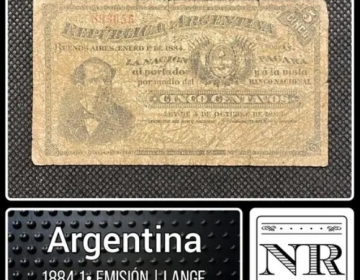 Argentina - 5 Centavos - Año 1884 - Bn #170 - Lange