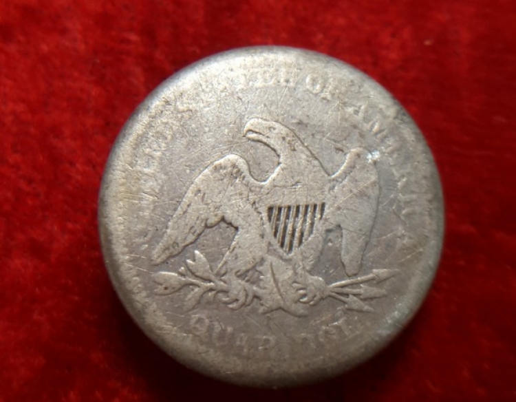 Moneda Eeuu 1/4 Dolar 1856 Cod 31965