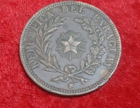 Moneda. Republica Del Paraguay 4 Centesimos 1870 Cod 31980