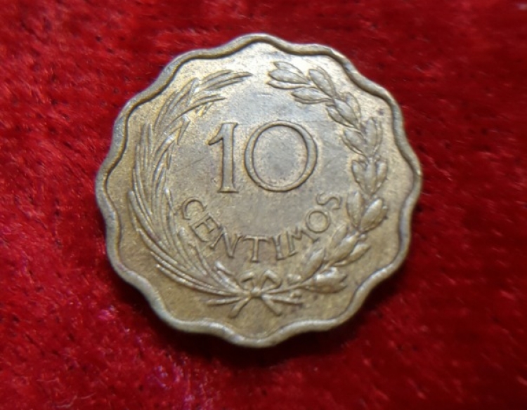 Moneda. República Del Paraguay 10 Ctvos 1953 Cod 31982