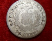 Moneda. Chile Por La Razon O La Fuerza 1880 Cod 31987