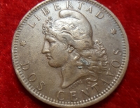 Moneda. Republica Argentina Dos Ctvos 1884 Cod 32008