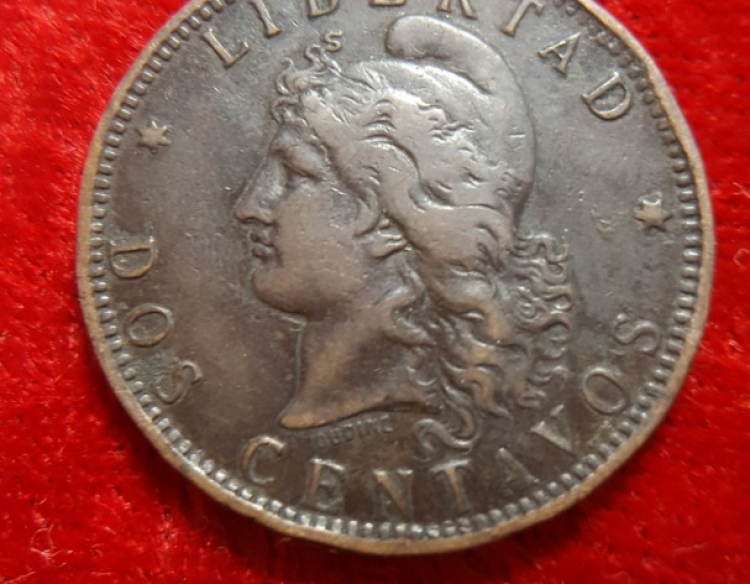 Moneda. Republica Argentina Dos Ctvos 1890 Cod 32009