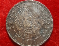 Moneda. Republica Argentina Dos Ctvos 1893 Cod 32011