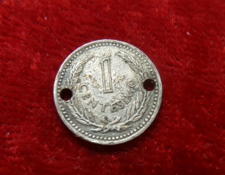 Moneda. Uruguay-Artigas 1 ctv 1953 Cod 31995