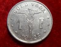 Moneda Belgica 1 F 1923 Cod 32065