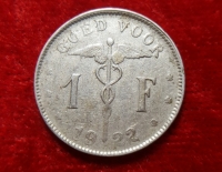 Moneda. Belgica 1 F 1922 Cod 32064
