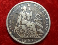 Moneda. Peru Firme Y Feliz Por La Union 1928 C 31977