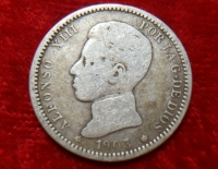 Moneda. España Alfonso XII 1 Peseta 1903 Cod 32050
