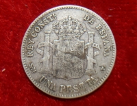 Moneda. España Alfonso XII 1 Peseta 1902 Cod 32049